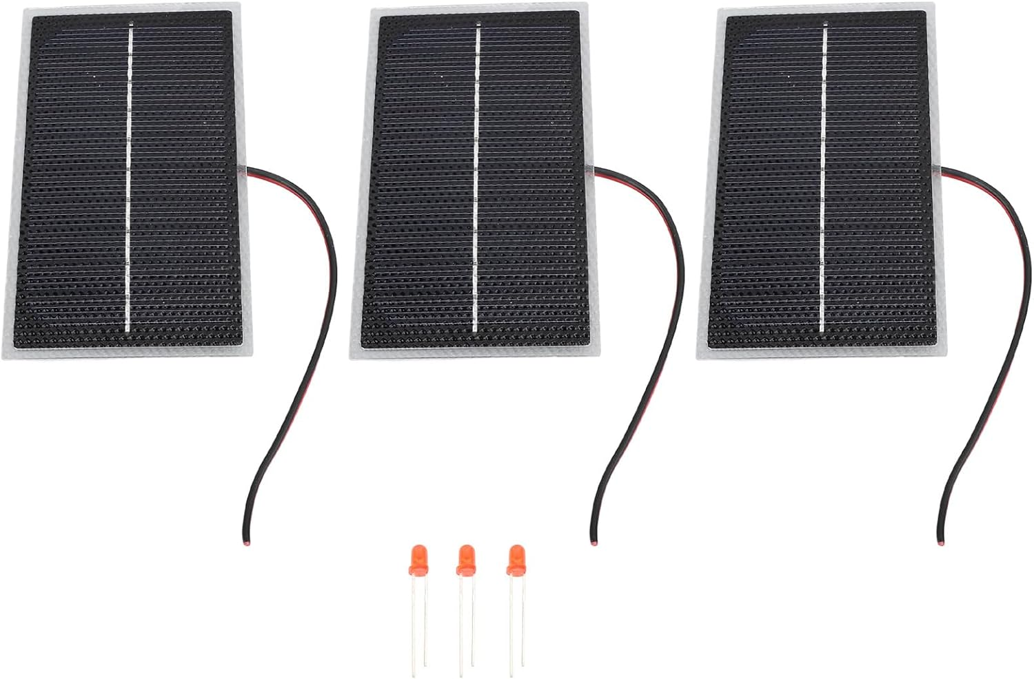 GLOGLOW 3Pcs 4W Mini Solar Panels, Small Solar Panels Module for Mini Cells Electric Toy Materials Science Projects 3Pcs 4W, 4.7X2.8In Monocrystalline image number 5