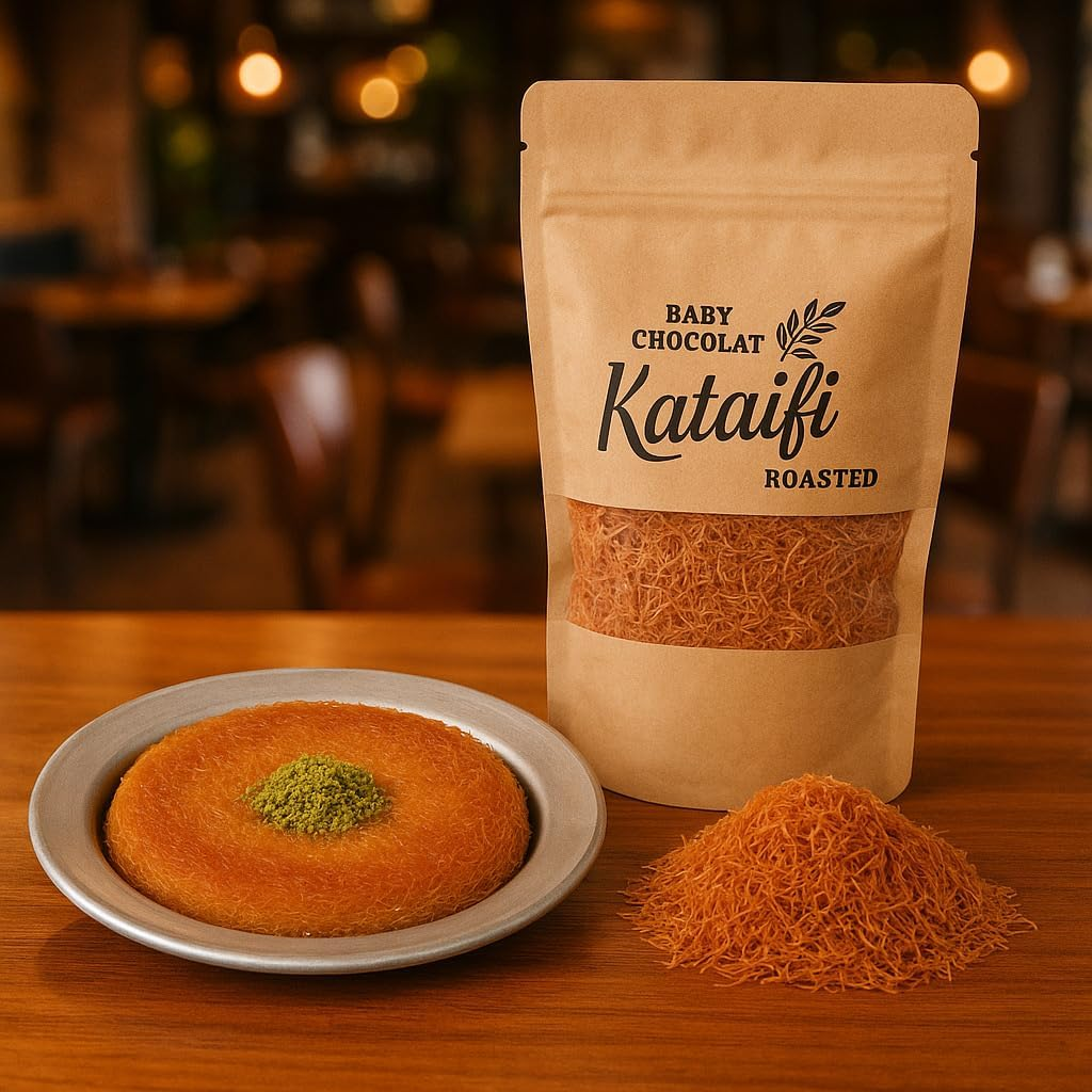 Roasted Kataifi, Crunchy Caramelized Kadayif, Perfect for Desserts and Dubai Chocolate Bar, 150G (5.3Oz) Special Package (Roasted Shredded Wheat) image number 6