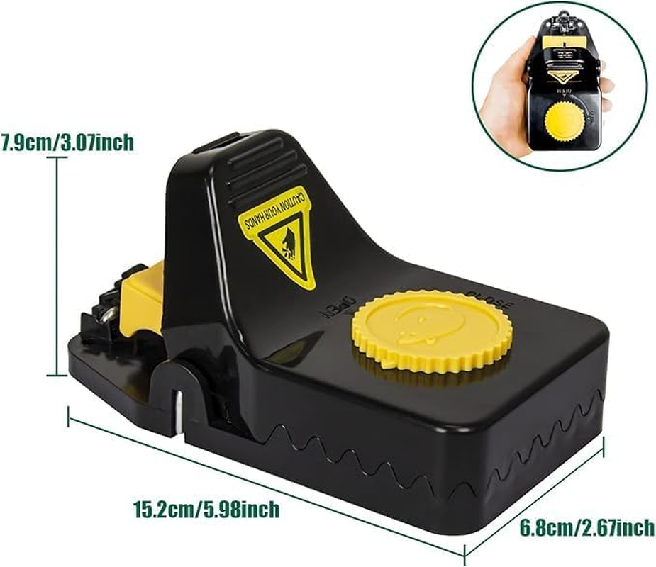 Mouse Traps, Rat Trap Quick Effectively Best Mouse Trap [2025 Update] Reusable Plastic Mousetraps Used Indoor & Outdoor Mice Snap Traps for Basement/Garage/Attic Anywhere 4Set image number 6