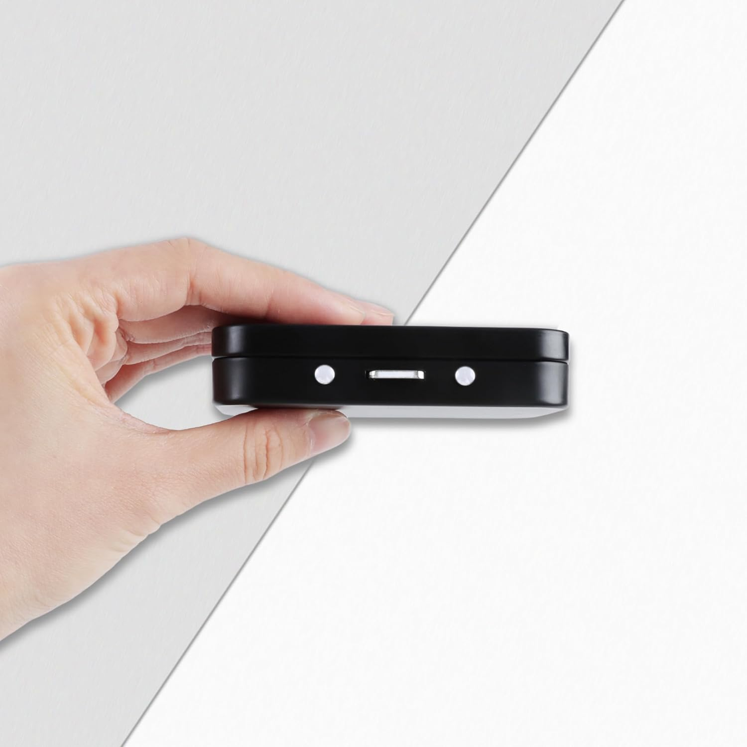 2Pcs Dental Floss Picks Dispenser, Portable Dental Floss Case with Mirror, Quick Refill Floss Pick Holder Storage Case for Travel Purse Accessories (Black) image number 4