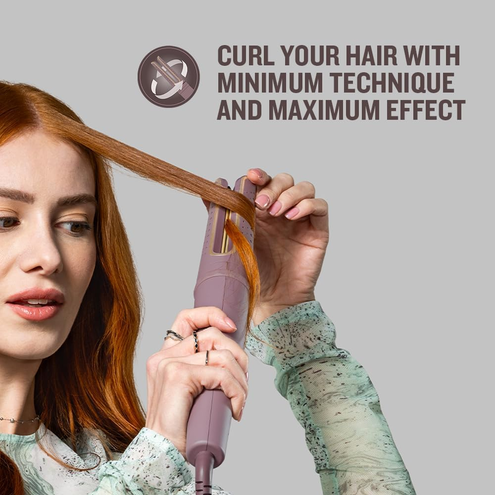 Remington Airvive CI8930 Curling Iron with Ion Technology, Ceramic Coating with Micro Conditioner, Rotary Housing, LED Display, Adjustable Temperature 160-210 &deg;C image number 6