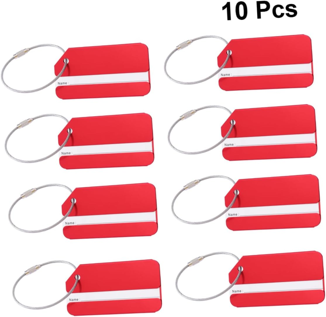 30 Pcs Suitcase Tag Travel Tote Tag Luggage Aluminum Luggage Tag Custom Luggage Tags Metal Suitcase Airplane Luggage Tags for Suitcases Suit Case Labels Travel Bag Bags image number 5