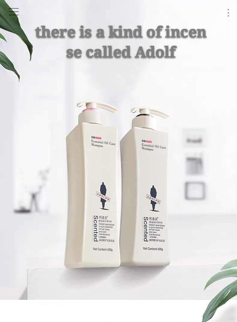 Adolf Shampoo and Conditioner 420 ML * 2 Light Moisturizing Shampoo Set image number 3