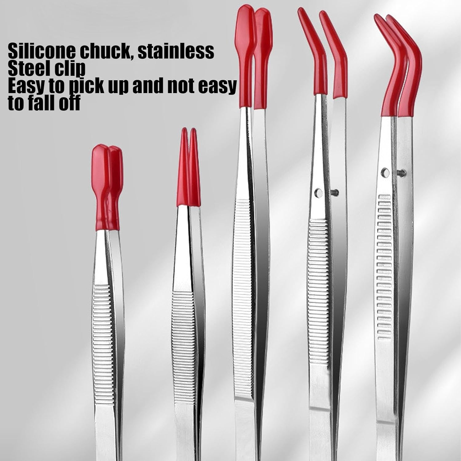 Craft Tweezers, Tweezers for Crafts, Multifunctional Sewing Tool, Professional Stainless Steel Straight Tweezers for Crafts, Electronics, Beauty image number 1