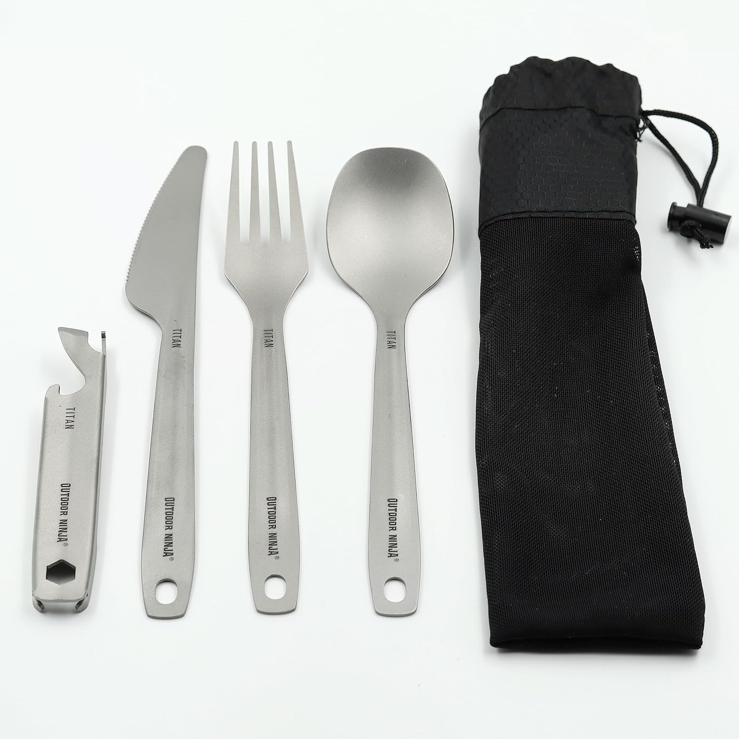 Outdoor Ninja Titanium Cutlery Set image number 5