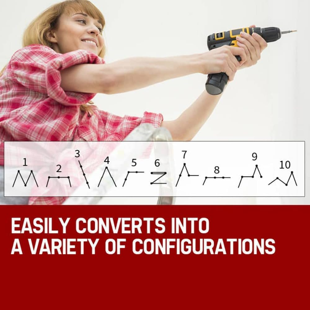 4.7M Adjustable Configuration Folding Aluminium Multipurpose Ladder