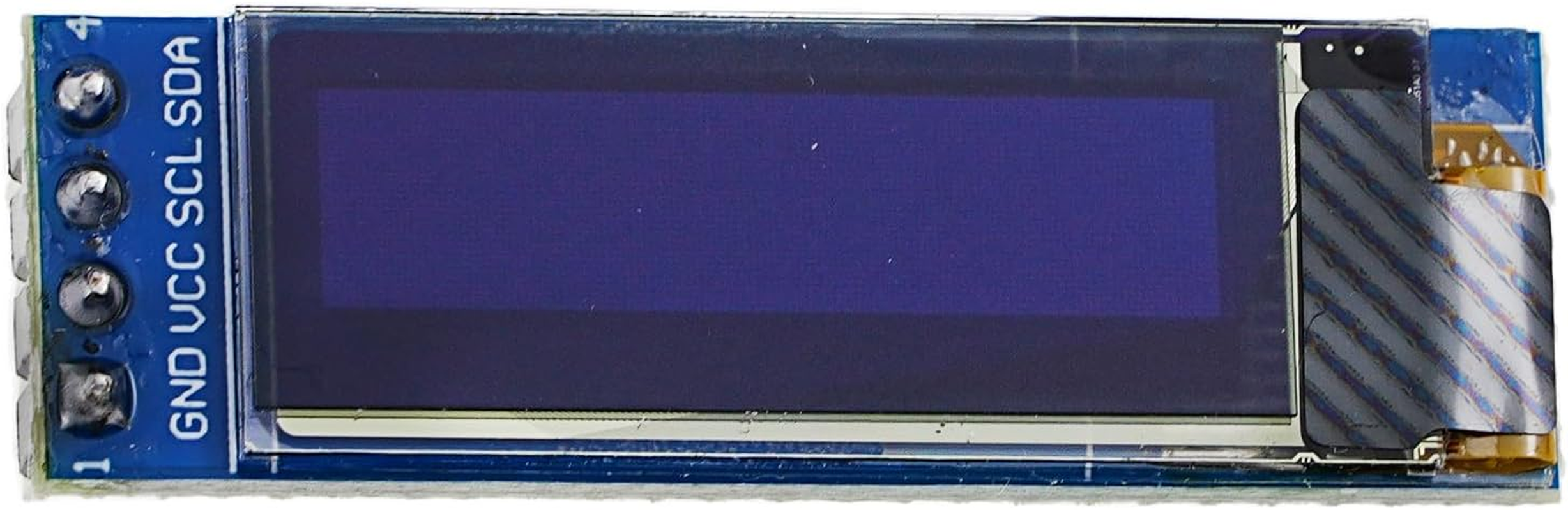 A-DIGISHUO 2Pcs 0.91 Inch I2C OLED Display Module DC 3.3V-5V 128&times;32 Resolution Compatible with Arduino Raspberry PI White image number 6