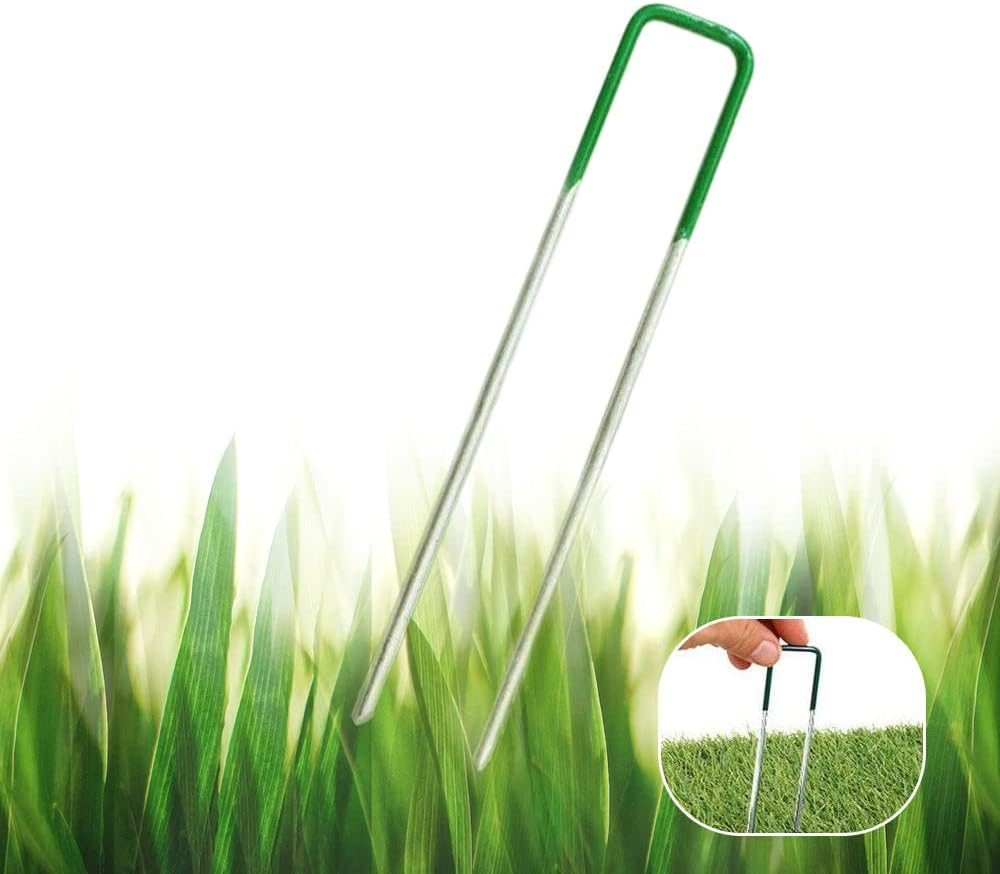 Elora Artificial Grass Pins 100Pcs U Tent Pegs Synthetic Fake Lawn Weedmat Turf Fastening image number 5