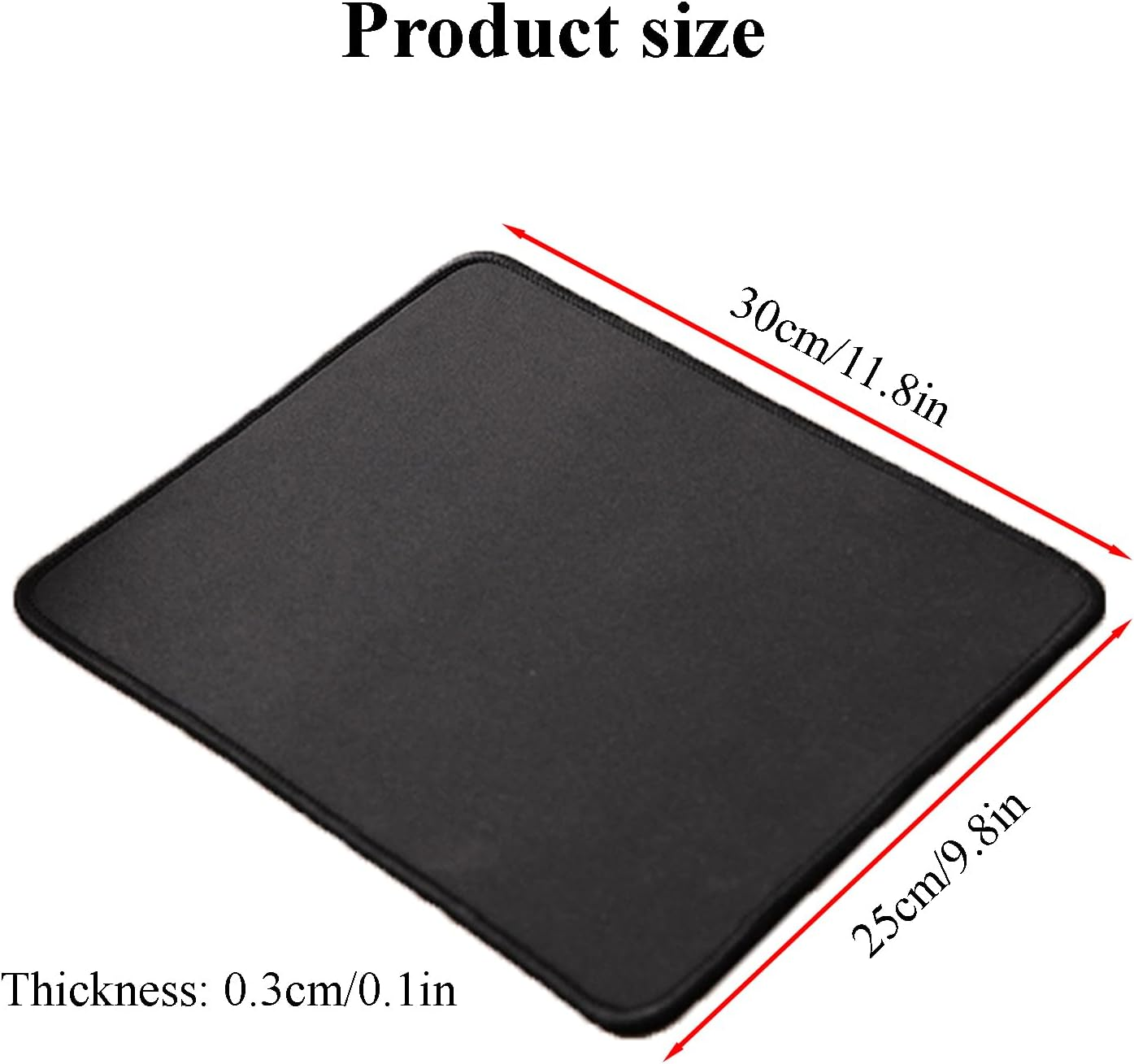 2 Pcs Comfortable and Portable Anti-Slip Rubber Mouse Pads, Precisely Locked Edges, Easy-To-Clean and Reusable Laptop Mouse Pads (25 * 30 * 0.3Cm) image number 2