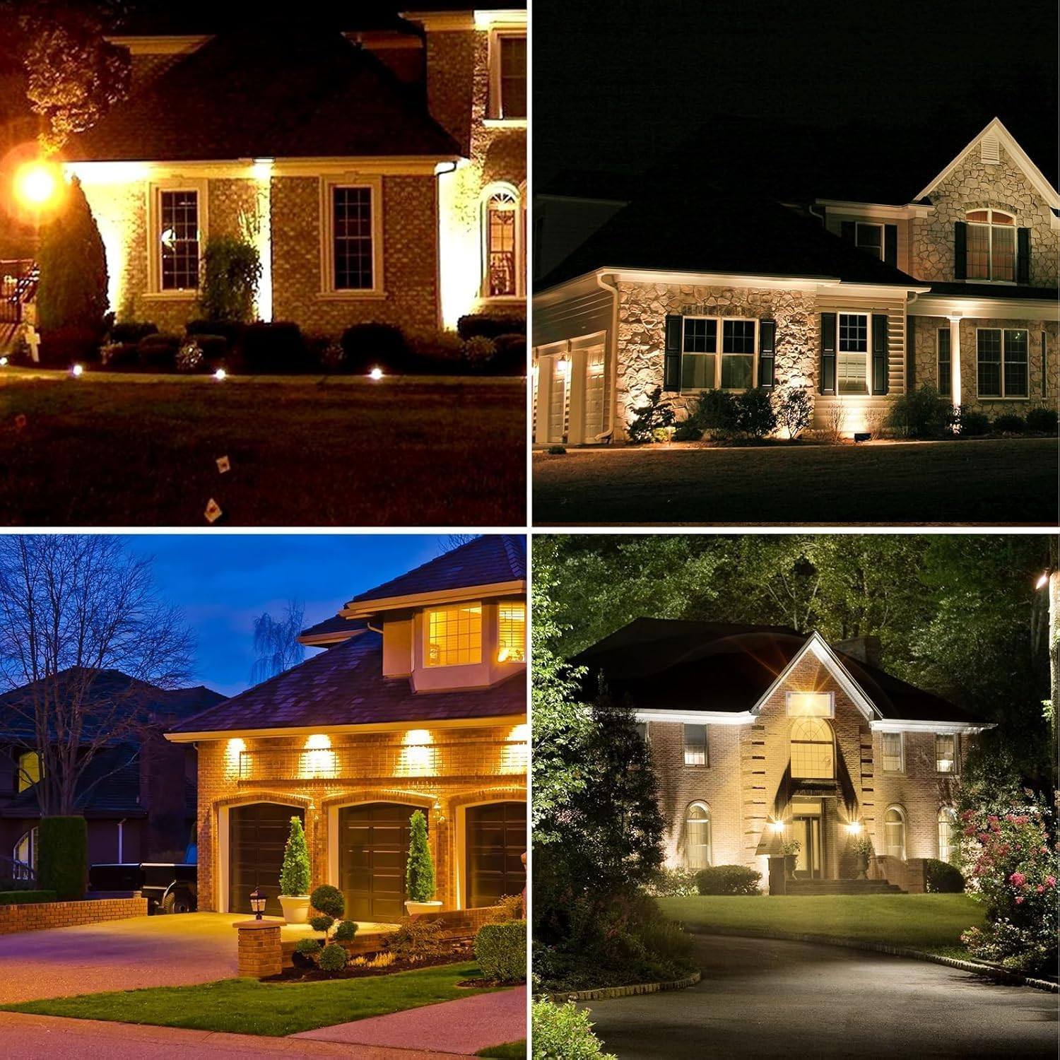 2 Pack 150W LED Flood Light 240V, CREATESTAR 15000Lm 3000K Warm White Plug in Flood Light, Outdoor Indoor Floodlight Fixture Landscape Security Floodlights Spotlight for Yard, Garden, Garage, Rooftop image number 4