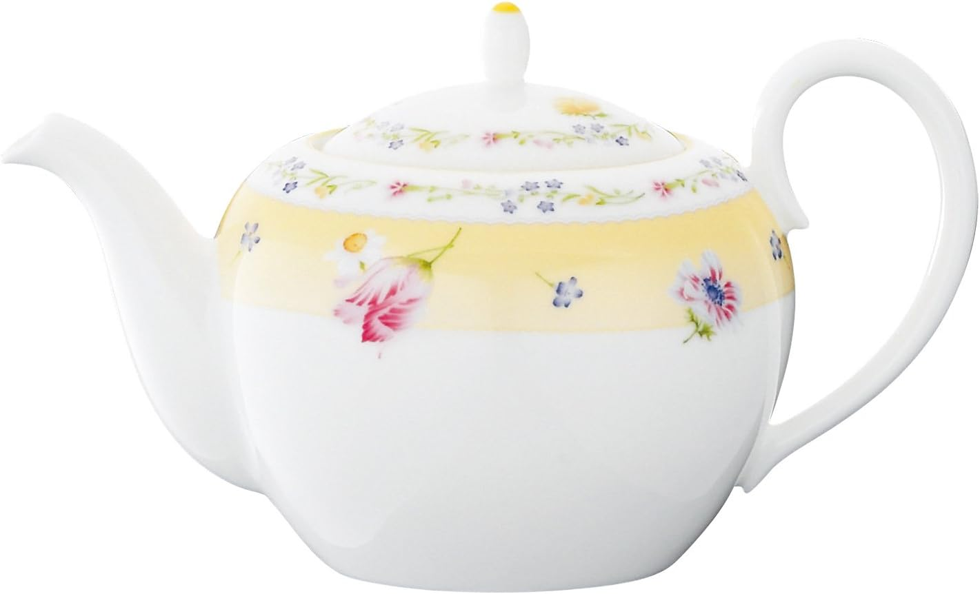 Noritake T50523A/4620 Junefrail Tea Pot, 17.2 Fl Oz (520 Cc), Microwave Safe, Bone China image number 4