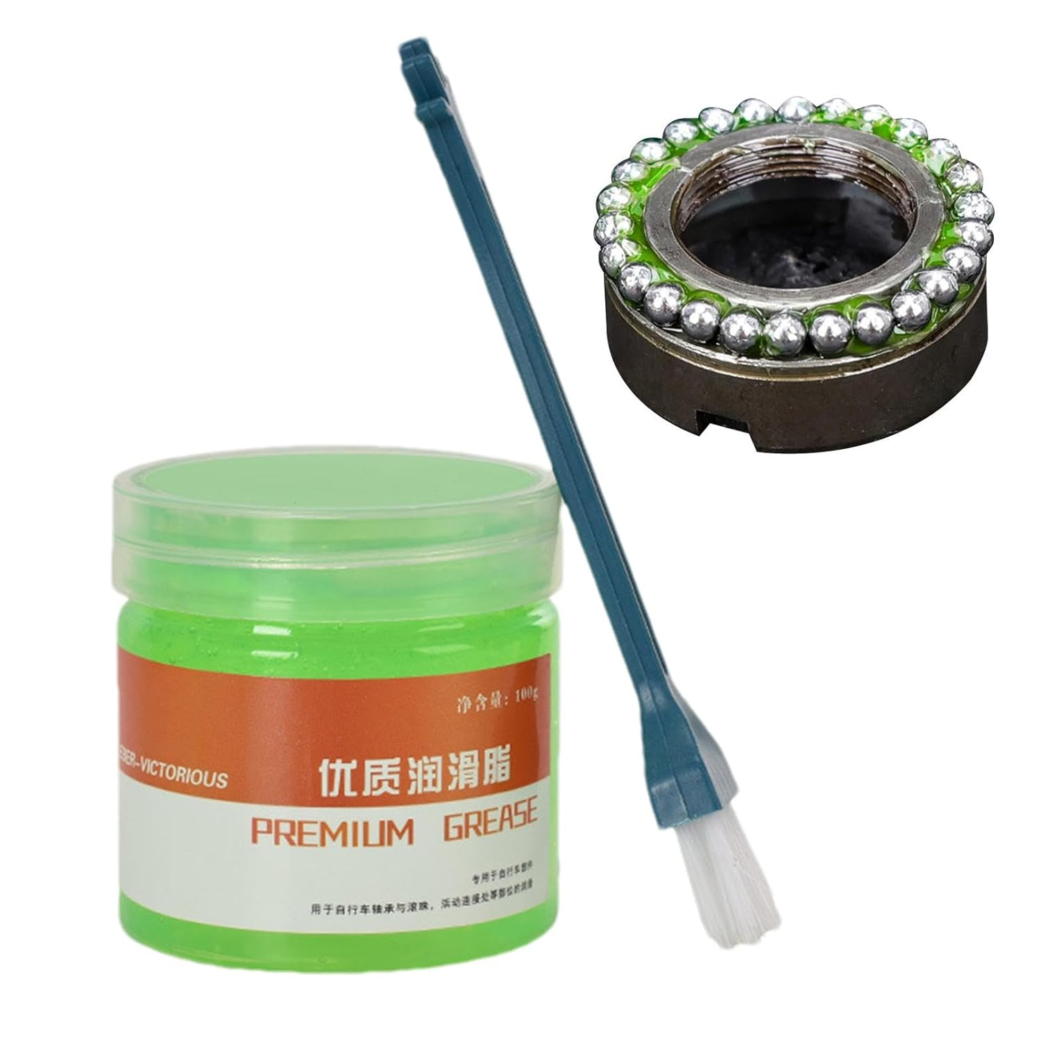 Bearing Grease, Water-Resistant Chain Grease, Rustproof Brake Lubricant Brake Grease Lubricant Brake Pad Grease for Wheel Bearings image number 5