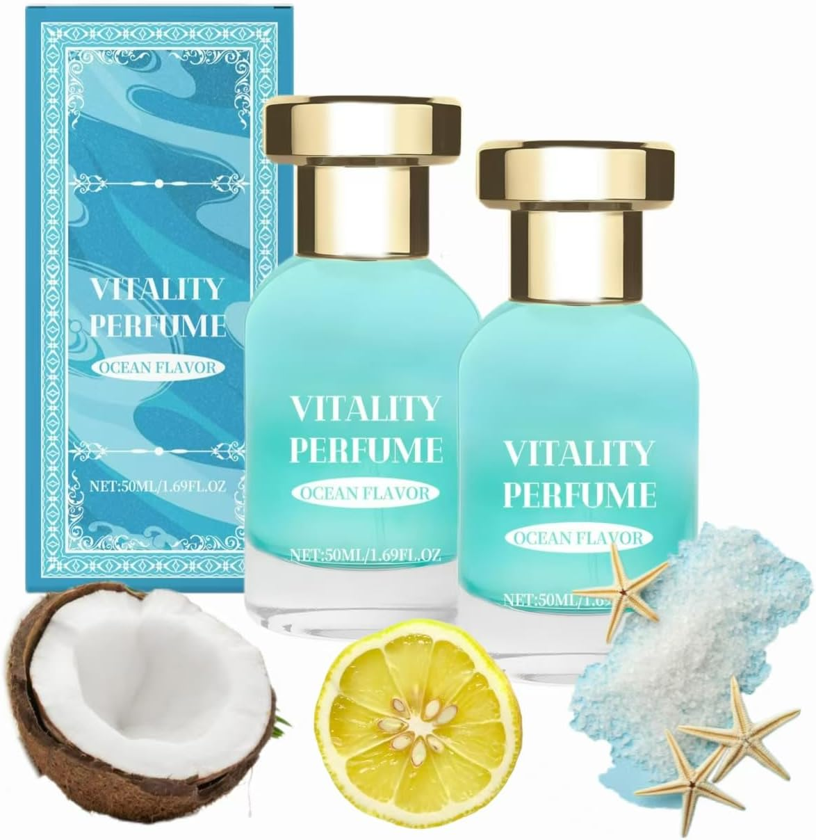 Ocean Vitality Perfume for Men, Lively and Rich Ocean Fruity Aroma, Exudes Wantonly, Releasing a Unique Fragrance, with Charming-Charm (2) image number 4