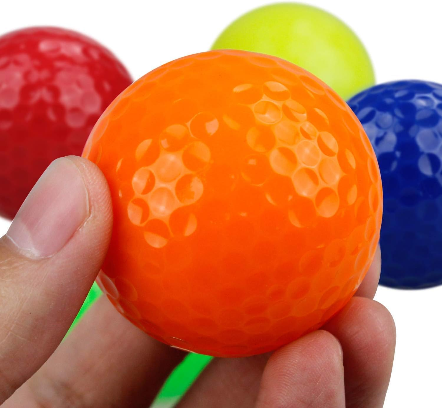 KOFULL New Glow-In-The-Dark Golf Balls with 12-Minute Reset Timer, Super Bright LED Light up Golf Balls - with 4 Leds Core - Great for Night Golf, Backyard Putting Green, Gifts image number 1