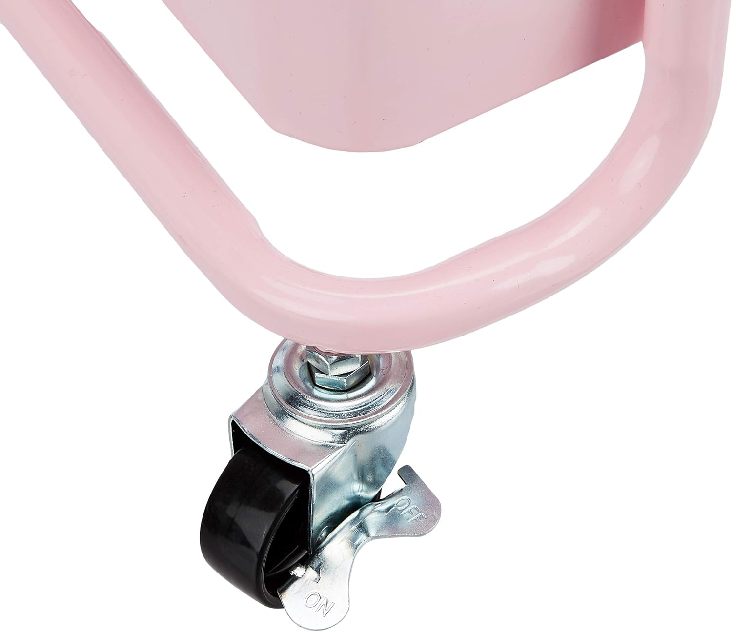 Amazon Basics 3-Tier Rolling Utility or Kitchen Cart - Dusty Pink image number 5