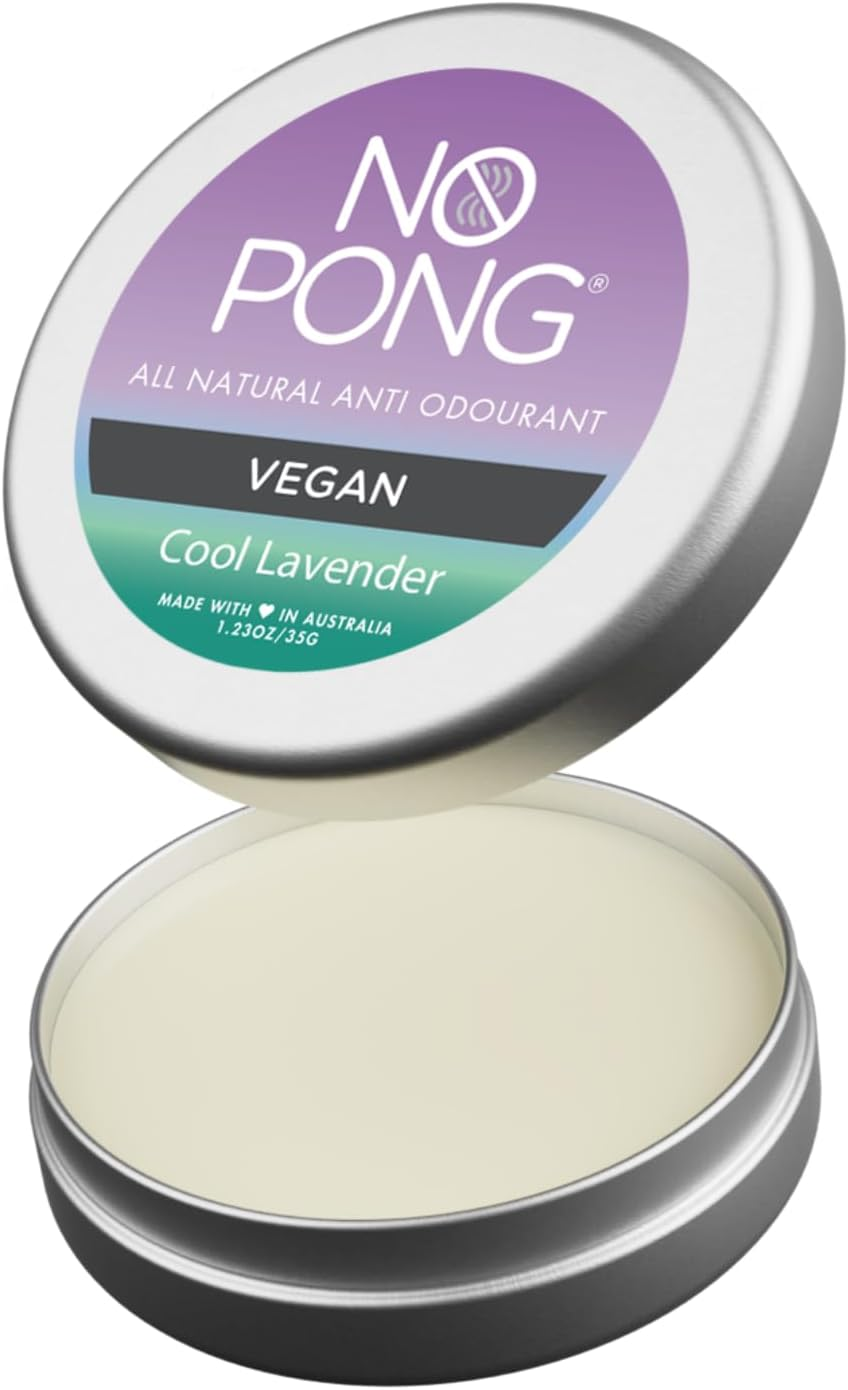 No Pong Lavender Vegan All-Natural Deodorant, Cream Deodorant, Paraben-Free, Aluminium-Free, Plastic-Free, 35G image number 1