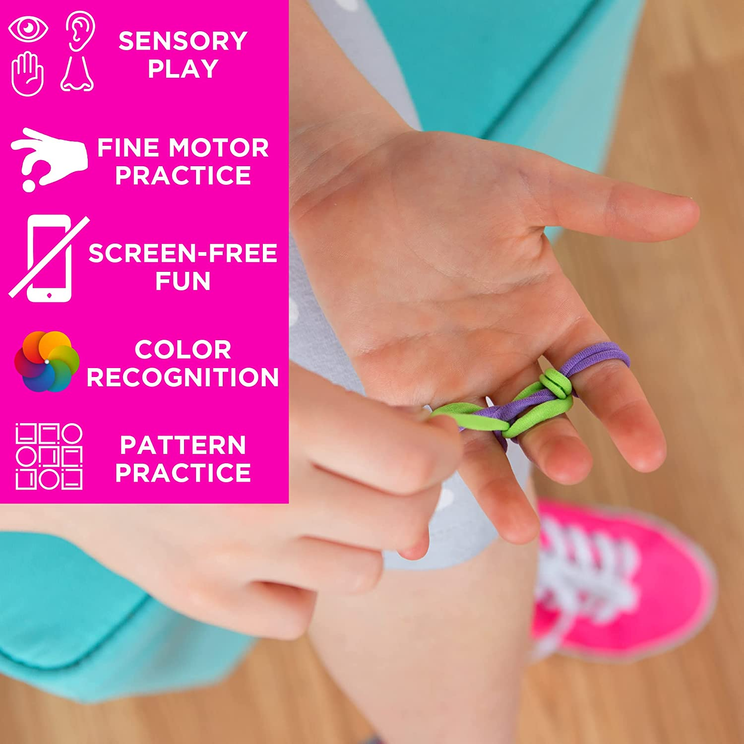 Made by Me 93352 Ultimate Weaving Loom by Horizon Group USA, Includes over 360 Craft Loops & 1 Weaving Loom (Amazon Exclusive), Multicolor - Weaving Loom image number 2