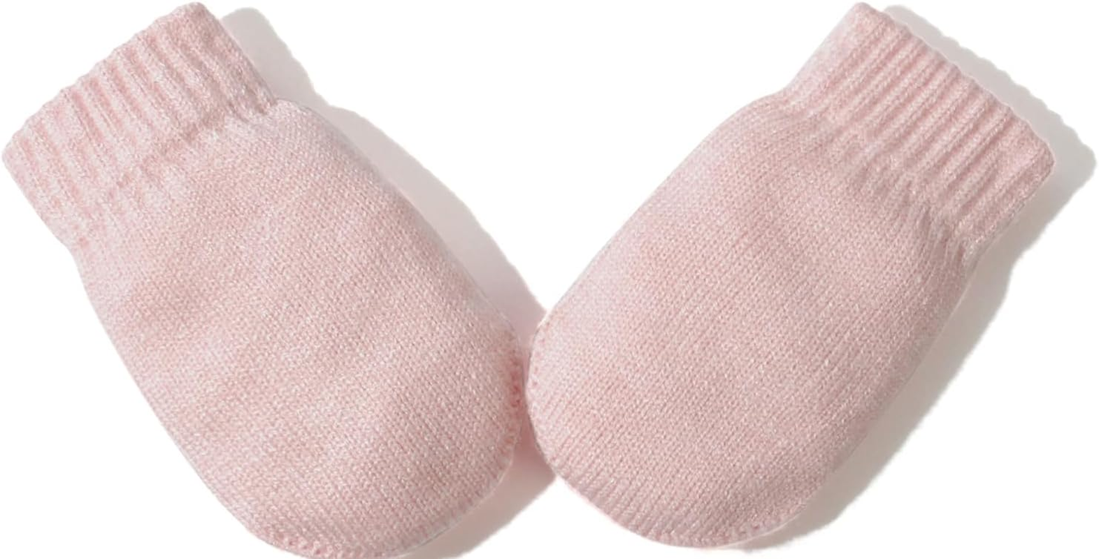 Malaxlx Baby Kids Beanie Hat Mittens Set Infant Toddler Winter Warm Knit Hat Gloves Set for 3 Months - 6 Years Girls Boys image number 1