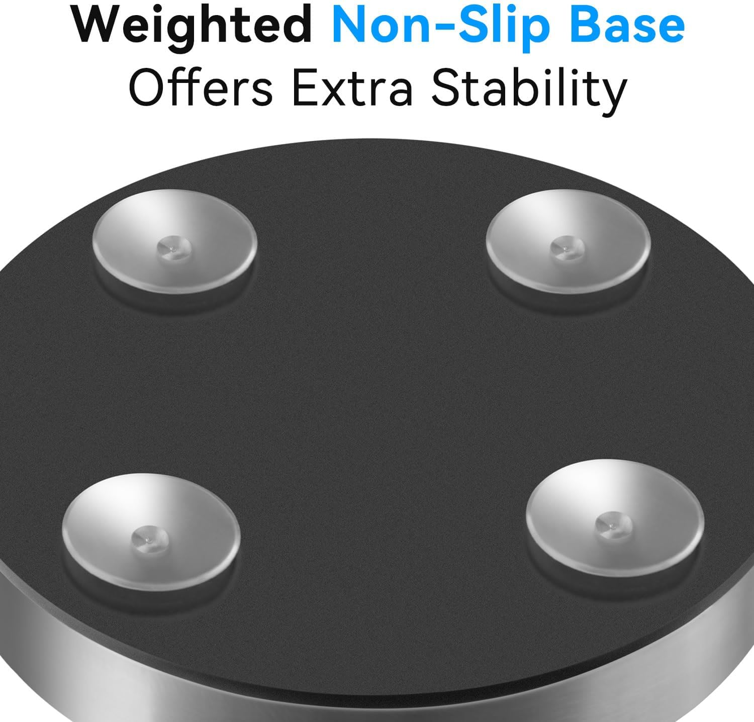 Stelive 11 Inch Paper Towel Holder, One-Handed Pull & Tear, Stainless Steel, Free-Standing Kitchen Roll Holder, Weighted Paper Towel Dispenser with Suction Cups Base, Suit for Any Roll Size (Silver) image number 1