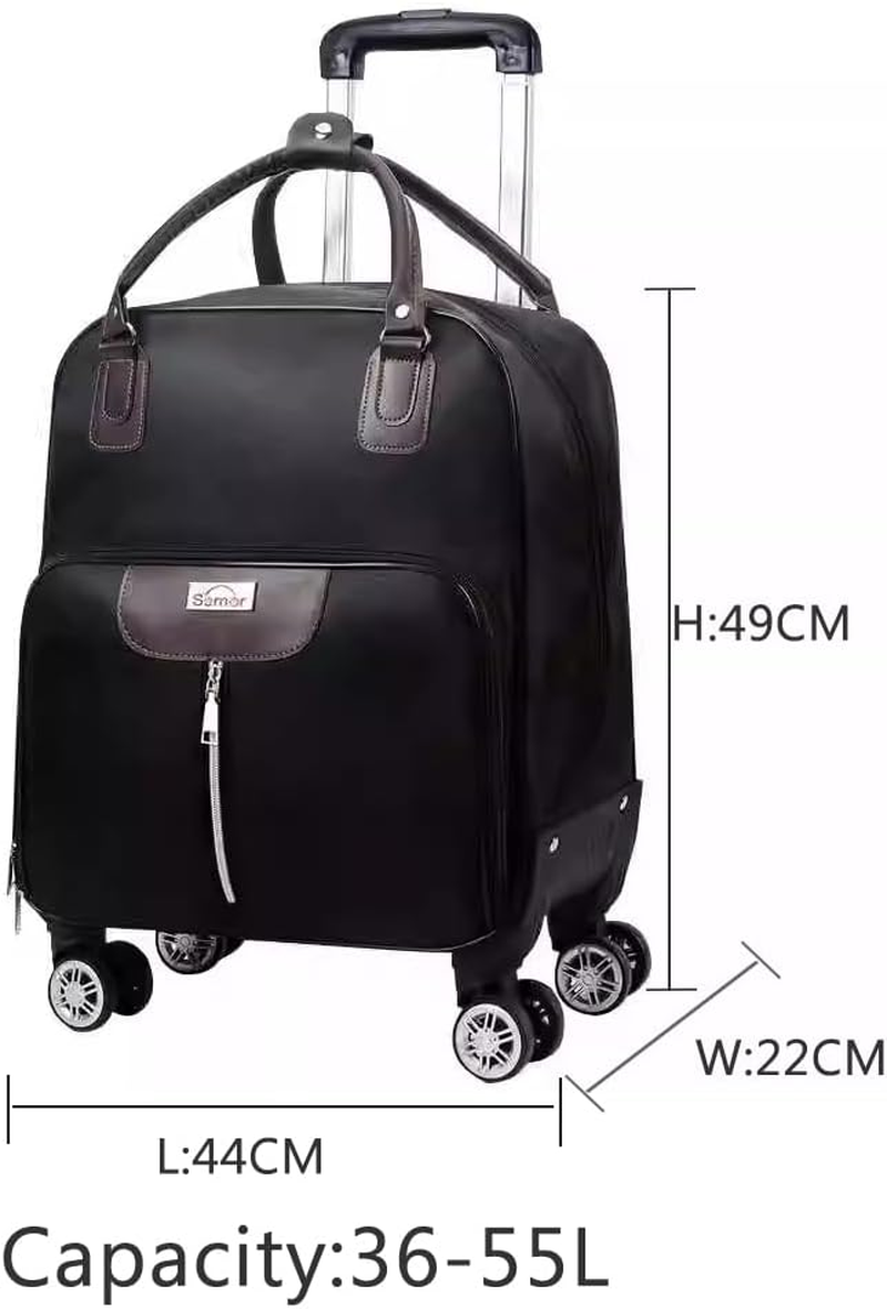 Softside Luggage with Wheels, with 360 Degree Wheels & Retractable Handle ，Suitcase for Travel Business Overnight,Max55L,Perfect for 1-3 Night Trips image number 5