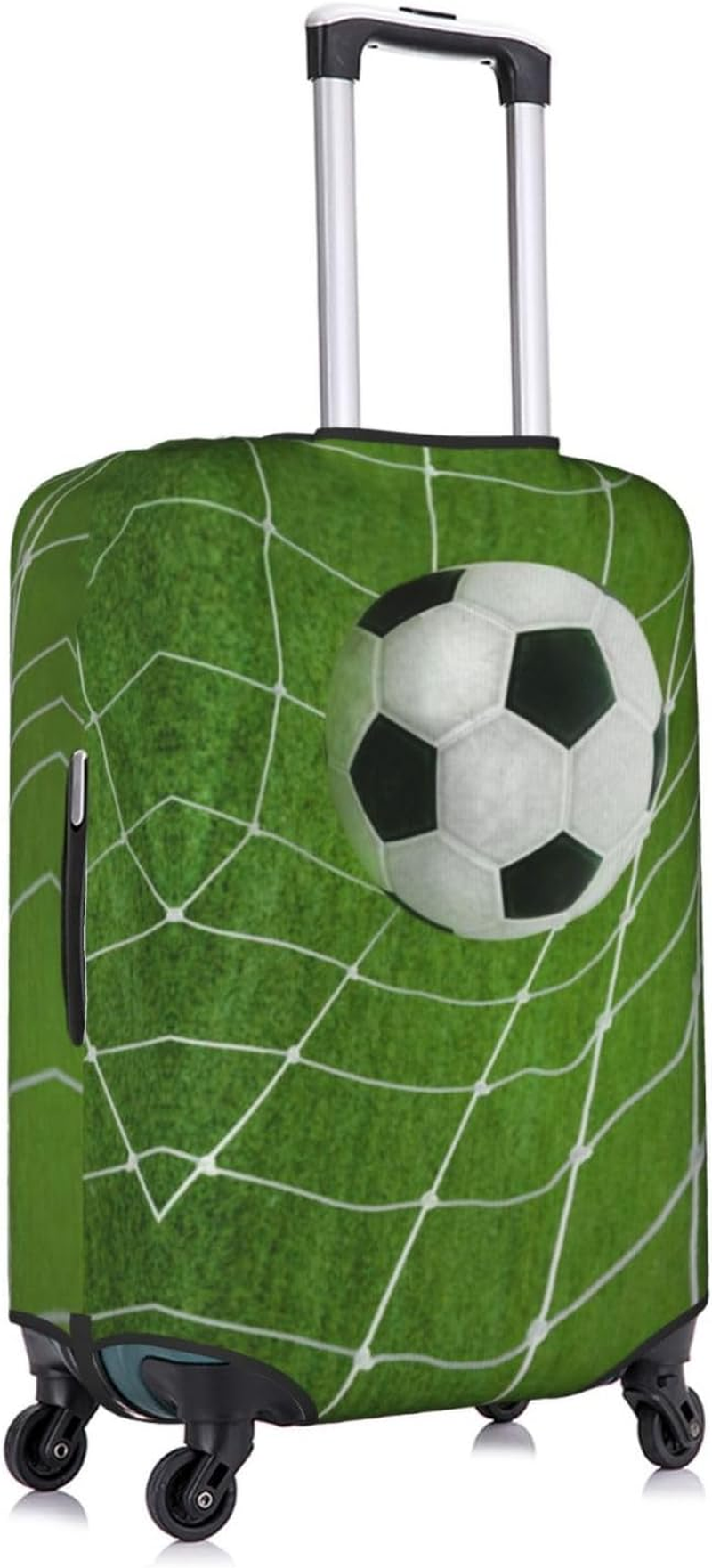 Obabo Serene Coastal Travel Luggage Cover,Washable Suitcase Cover Protector Anti-Scratch Suitcase Cover Fits 18-32 In, Soccer, L