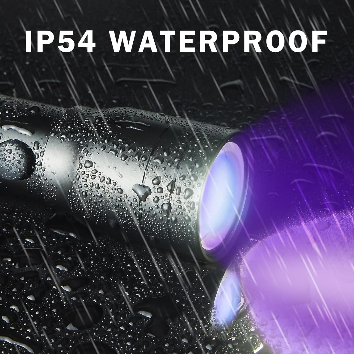 Geekhigh UV Torch 395 Nm Zoomable Pen Black Light Torch with 3AAA Battery Ultraviolet Torch Pet Urine Detector for Cat Dog Stains, Bed Bugs, Household Toilet image number 4