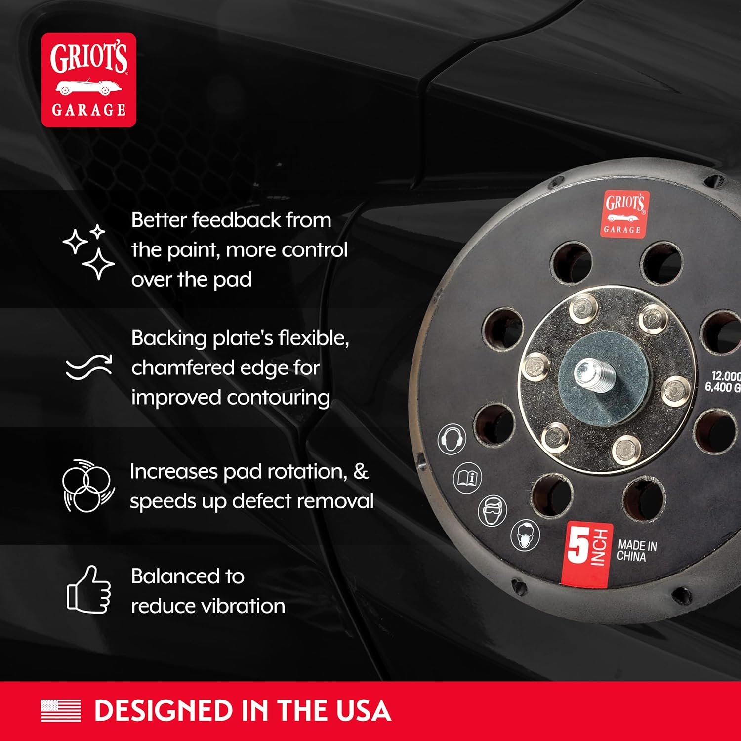 Griot'S Garage 10515 5" Orbital Conversion Kit image number 5