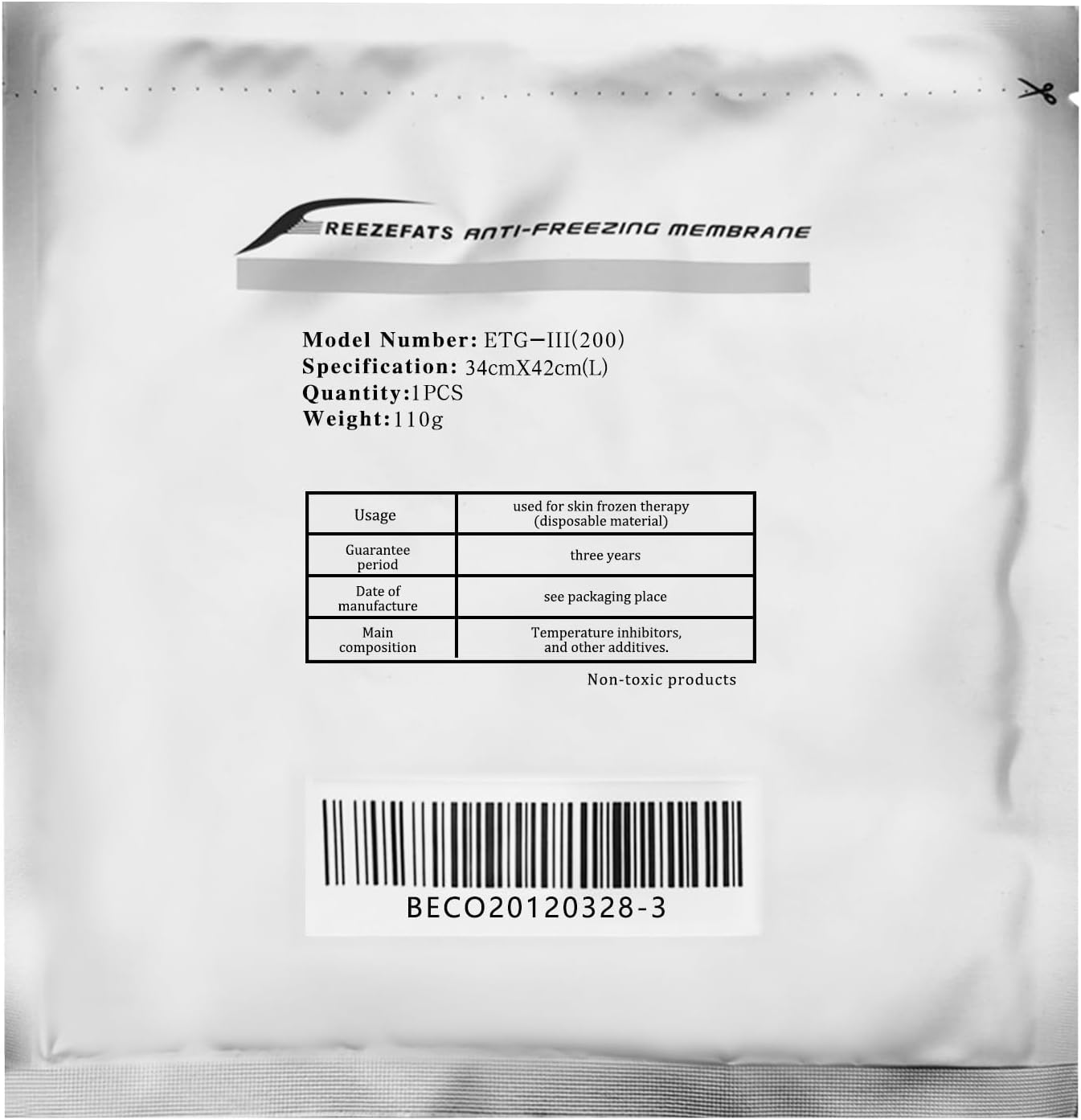 Anti-Freeze Membrane, 15Pcs anti Freeze Film, Cryo Pad Antifreeze Membrane(Size L, 34X42 Cm) image number 3