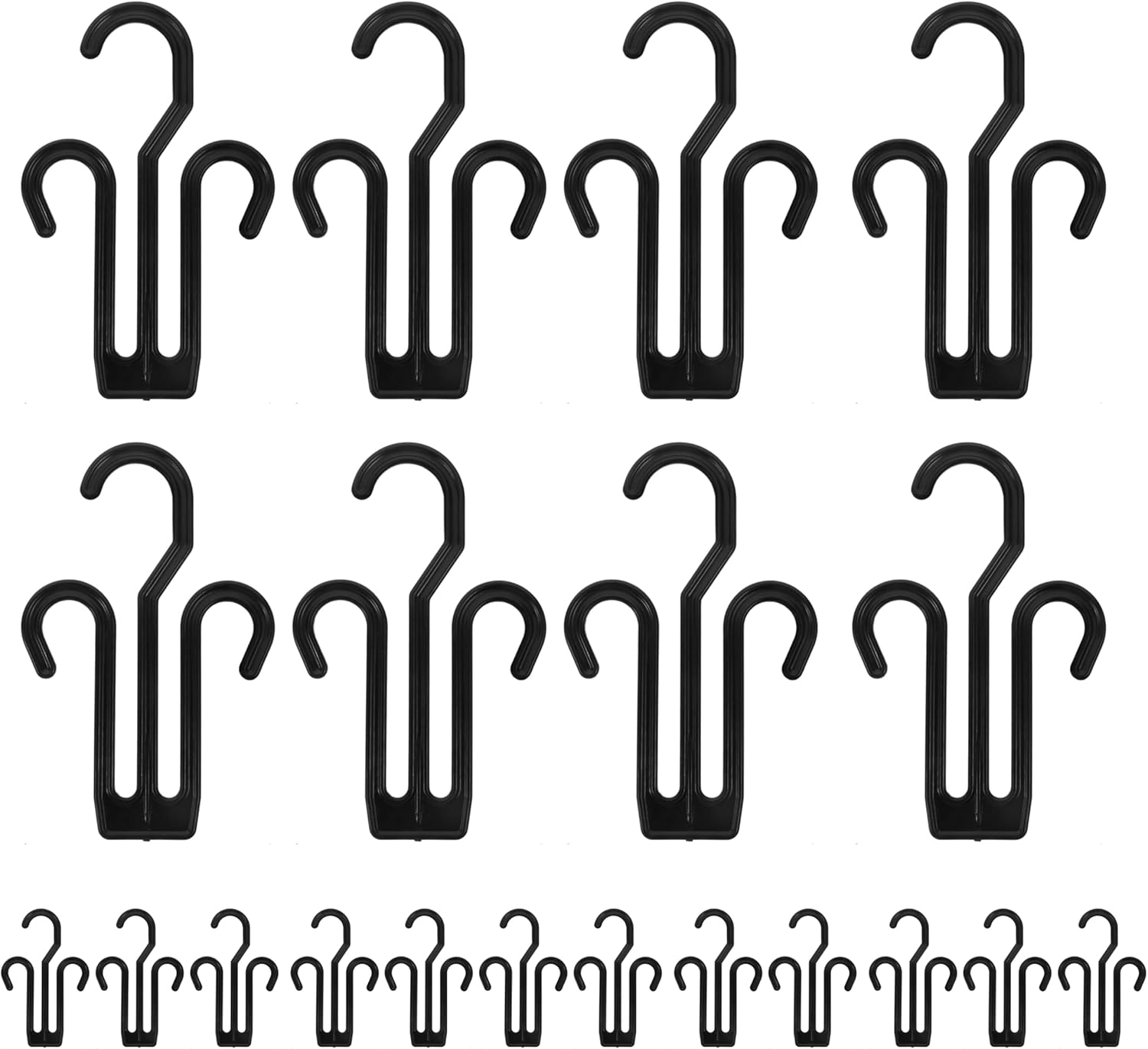 20-Pack Heavy Duty Shoe Rack Organizer with Multi-Purpose Hooks|Saving Design for Slippers/Sandals/Sneakers|Quick-Drying Non-Slip Retail Display Trays for Home,Store,Mall(White)