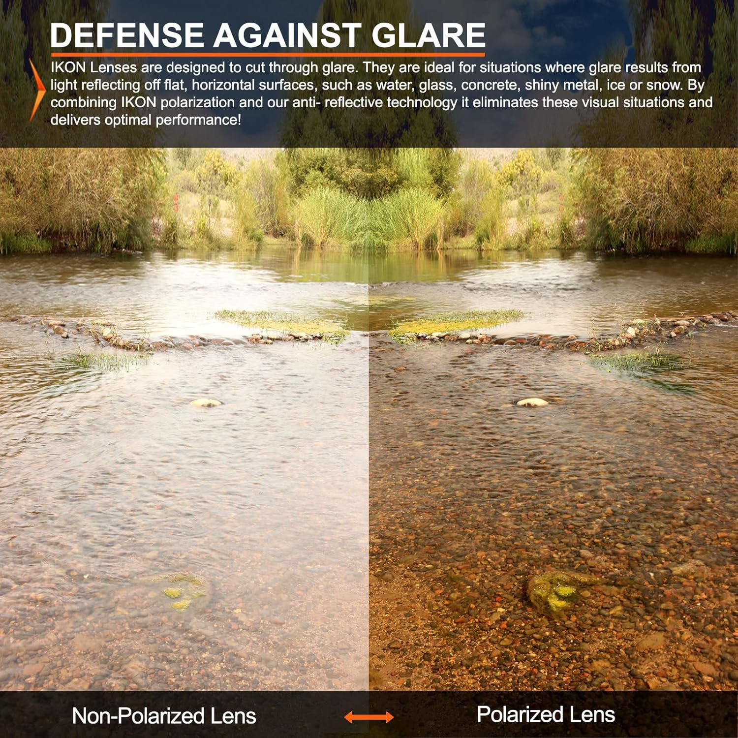 IKON LENSES Polarized Replacement Lenses for Oakley Frogskins Sunglasses image number 2