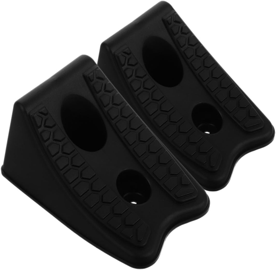 YOSADIER 2Pcs Slip Wheel Chocks for Trailers Trucks Rvs Motorcycles Durable Plastic Wheel Blocks for Vehicle Stability and Safety Easy Installation for Parking and Maintenance