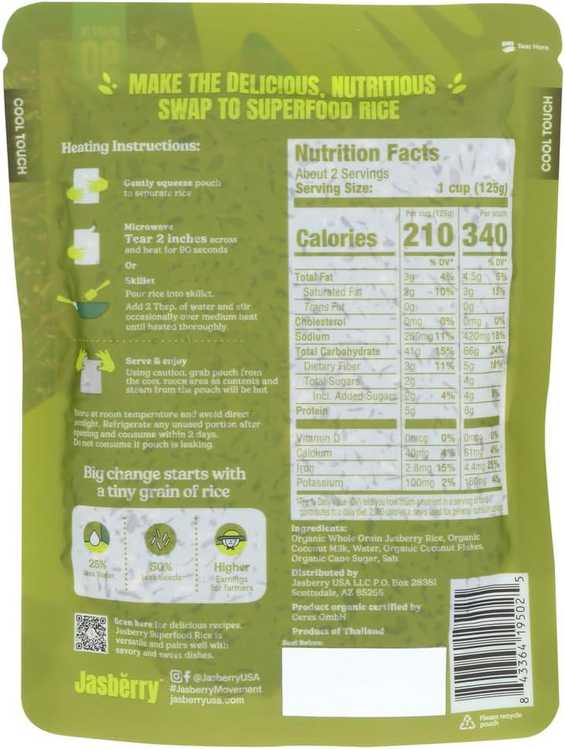 Jasberry Rice Org W/Cocnut Rte 7.05 OZ image number 2