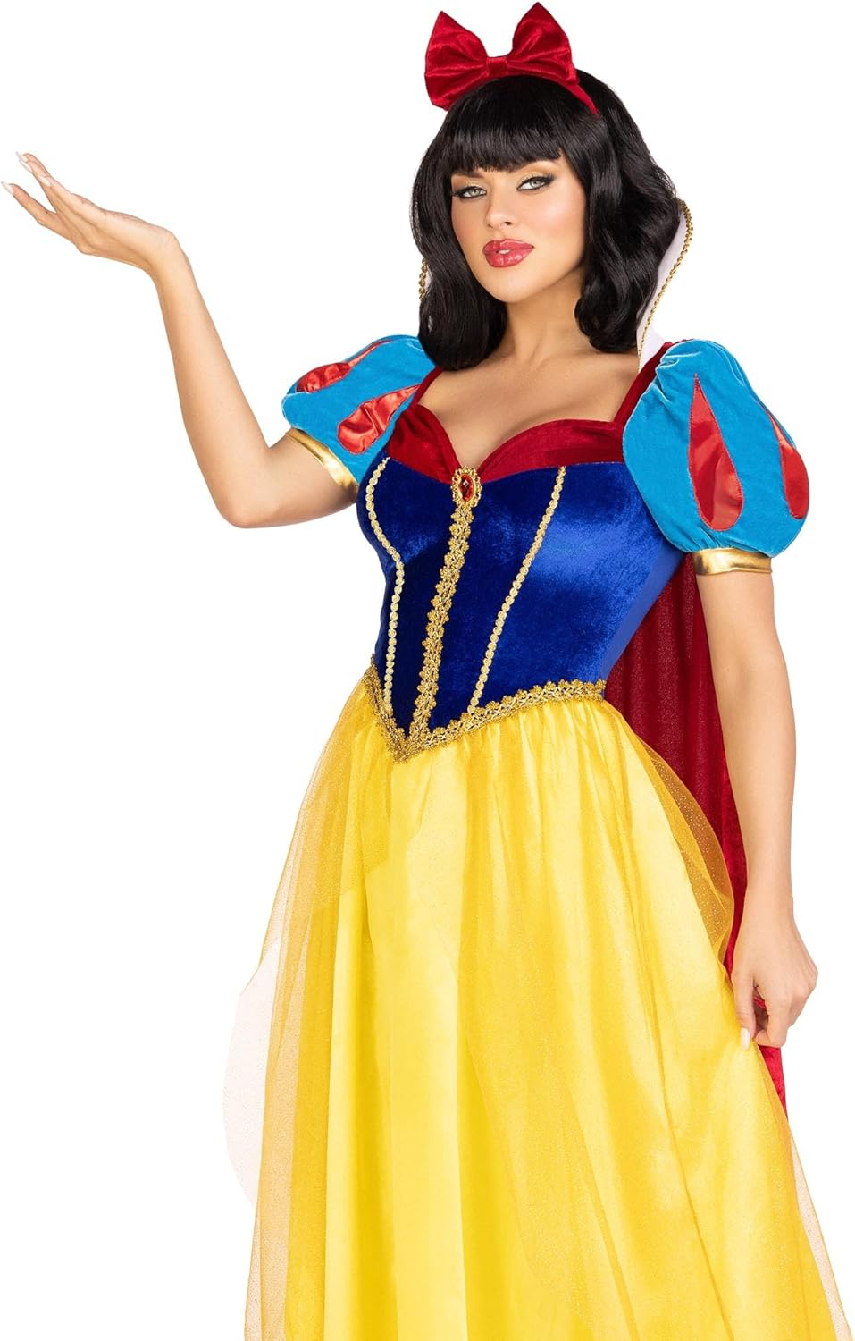 Leg Avenue Women&rsquo;S 3 PC Royal Snow Princess Costume with Headband and Cape, SMALL