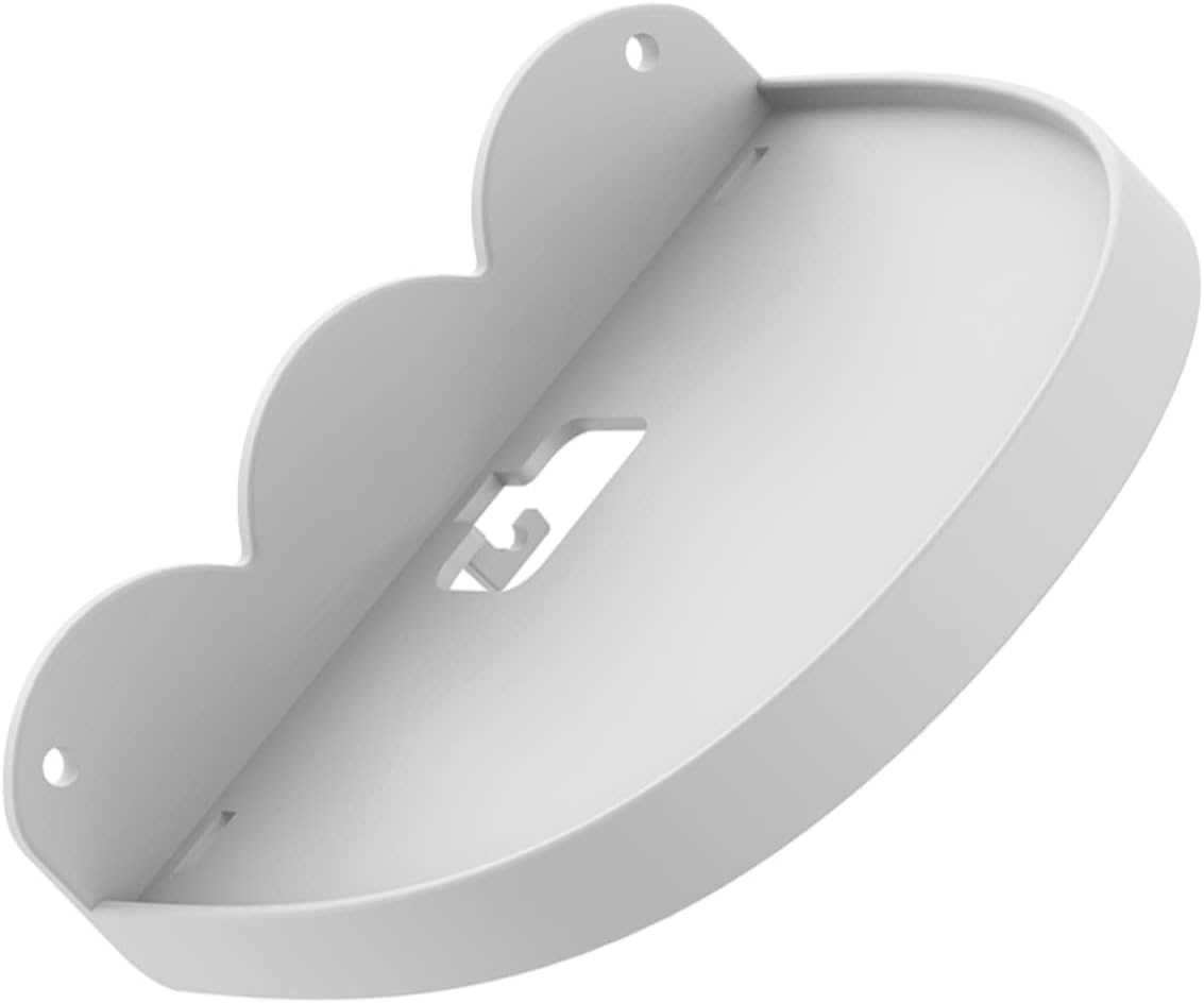 OSALADI Smart Speaker Shelf for Mini Wall-Mounted Audio Rack White Cord for Home Decor