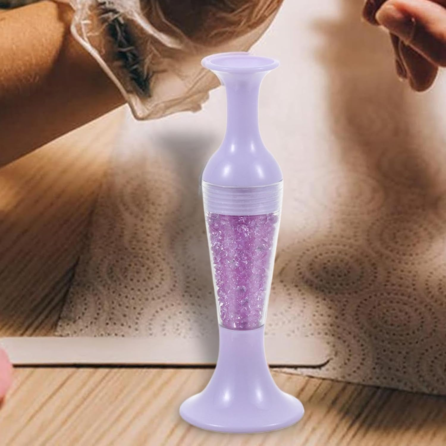 Gem Art Pens Tools,Nail Point Gem Dotting Tool | Comfortable Grip Gem Art Accessories Pens, Flower Pot Shaped Point Drill Pen for Nail Crafts Making image number 4