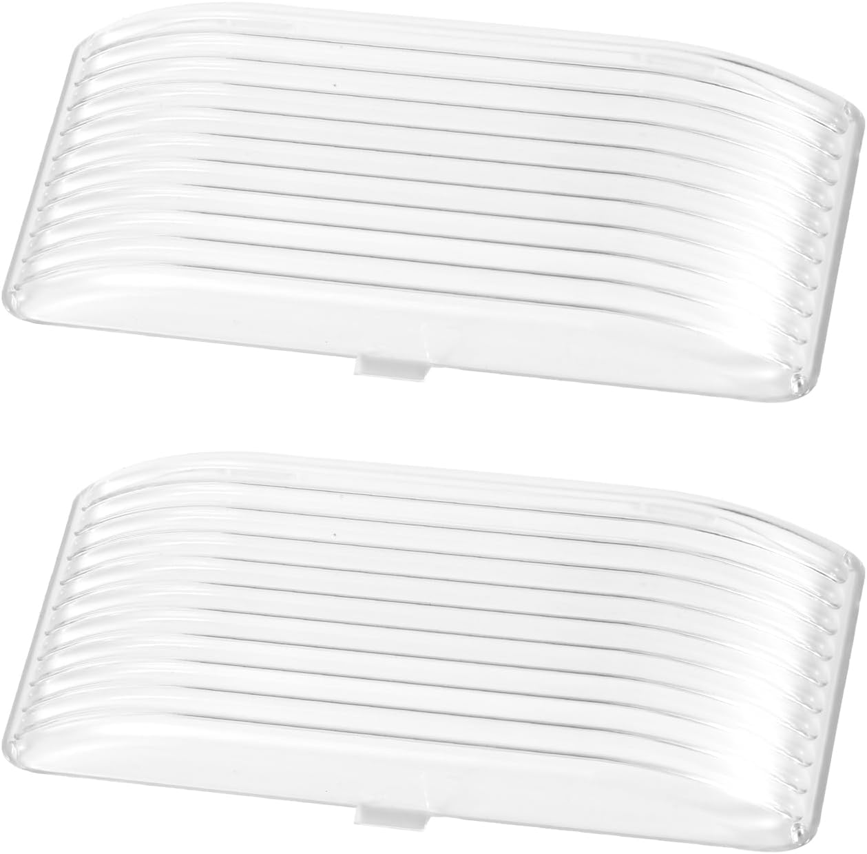 2Pcs Replacement Lens Parts for RV Exterior Porch Light, Plastic Camper Lights Cover Trailer Accessories Compatible with BARGMAN 34-78-517,515, 522 (Transparent) image number 2