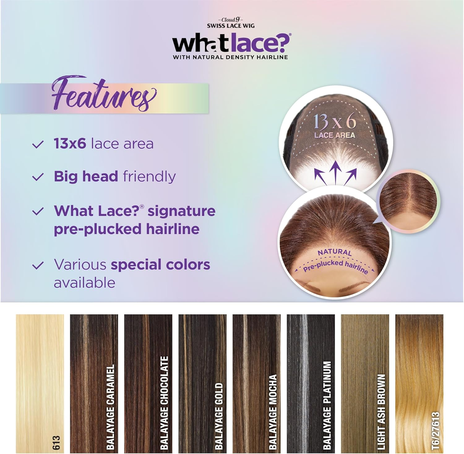 Sensationnel What Lace 13X6 Wigs - Glenna Lacefrontal Hand Tied Glueless Synthetic with Natural Density Preplucked Hairline (1B OFFBLACK) image number 4