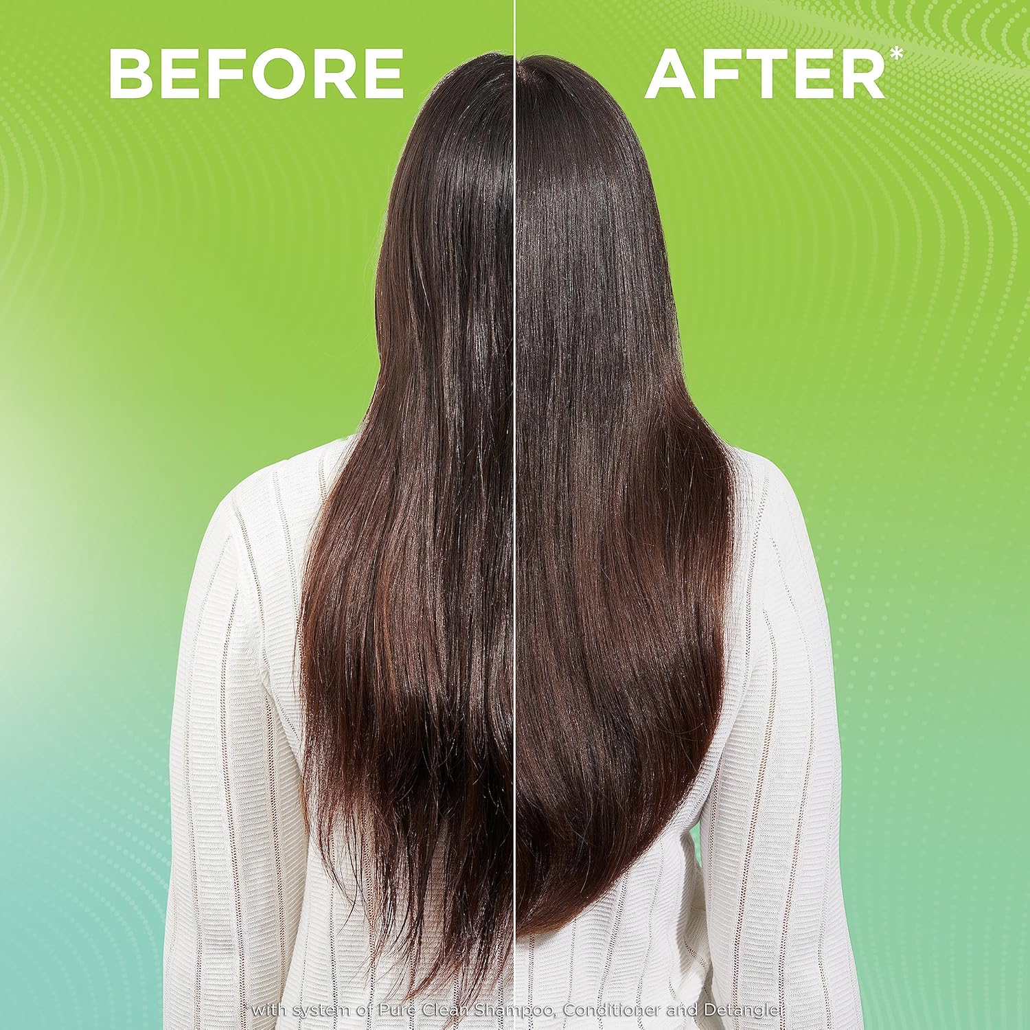 Garnier Fructis Pure Clean Detangler + Air Dry Spray, 5.0 Fl Oz, 2 Count (Packaging May Vary) image number 1