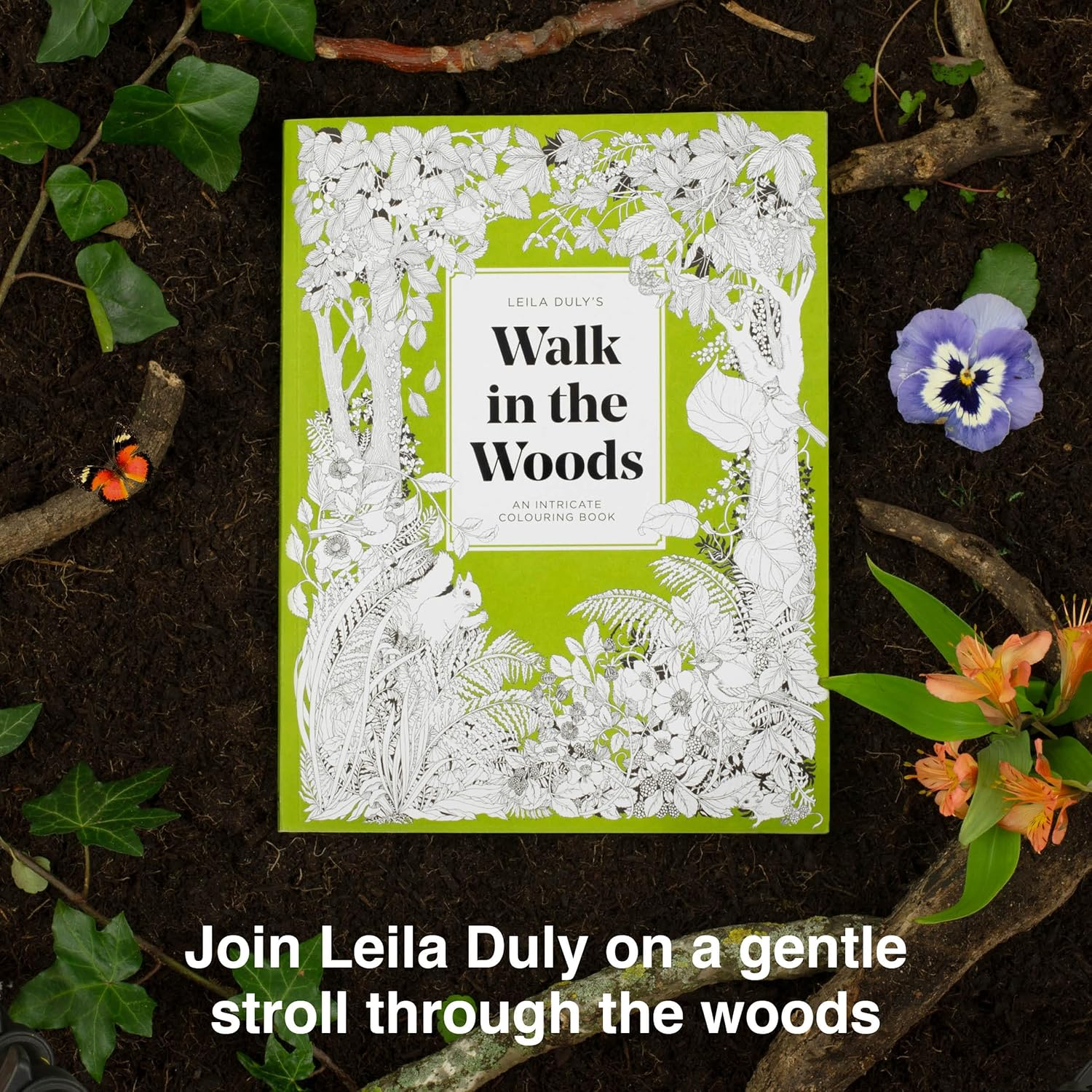 Leila Duly'S Walk in the Woods: an Intricate Colouring Book image number 3