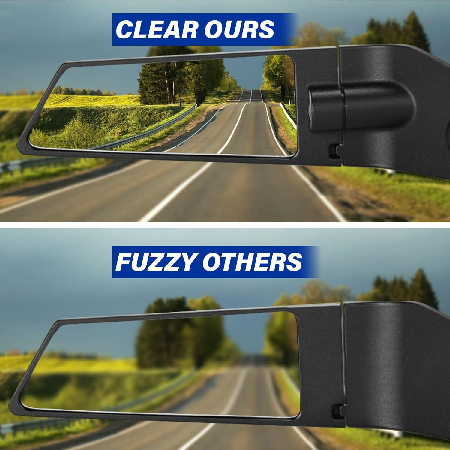 MAEZOE Motorcycle Mirrors, Stealth Motorcycle Wing Mirrors Compatible with Kawasaki Ninja 650 500 Ninja 400 ZX6R ZX10R ZX4RR ZX14R Suzuki GSXR 1000 600 750 Hayabusa GSX1300R image number 4