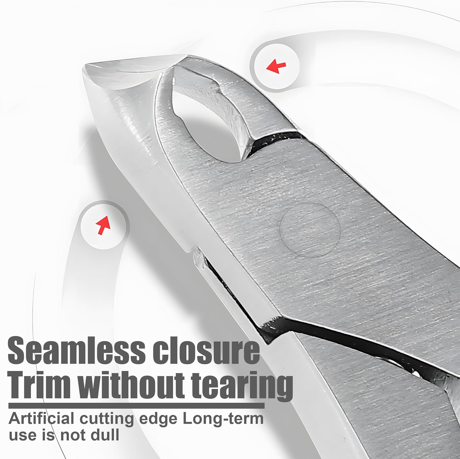 2Pcs Black+Red Thick Toenail Clippers for Elderly & Adults, Heavy Duty Nail Cutter with Sharp Blade & Comfort Grip for Thick Nails at Home or Professional Use image number 4