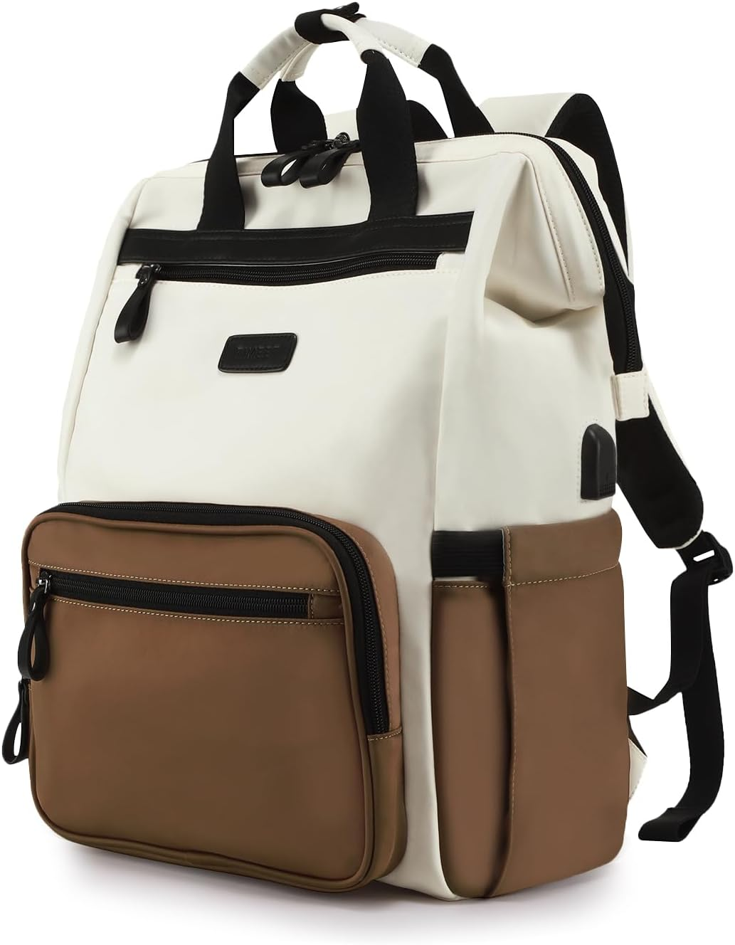 Timeet Laptop Backpack for Women Men, 15.6/17 Inch Travel Backpack with USB Charging Port, Water Resistant & Anti-Theft for Work College Business, Multifunctional Carry on Backpack