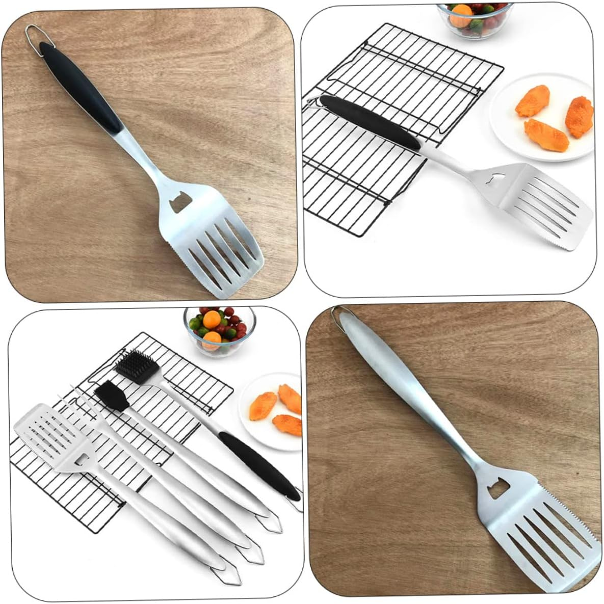 Stainless Steel BBQ Shovel and Multi-Use Cooking Spatula BBQ Tools for Outdoor Grilling Barbecue Accessories Kitchen Gadget for Home and Camping image number 1