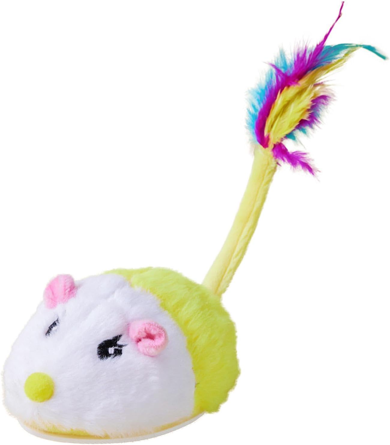 Shurzzesj Cat Mouse Toys,Cat Toys Squeaky Moving Mouse - Electric Fun with Automatic Moving Mouse - Cat Pet Toy,