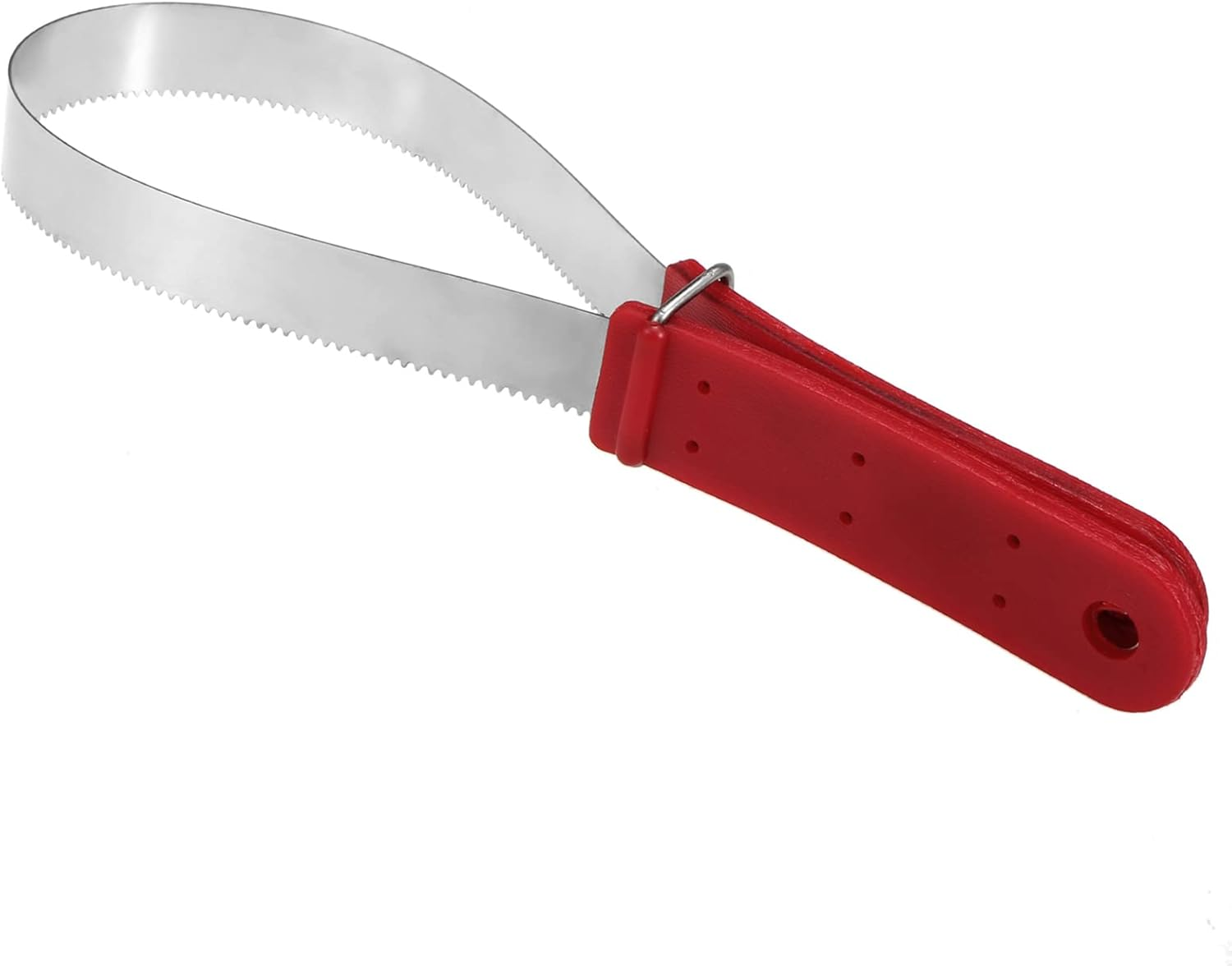 Yasao Stainless Steel Equine Sweat Scraper Horse Shedding Grooming Tool Horse Deshedding Cleaning Loop Tool Comfortable Grip