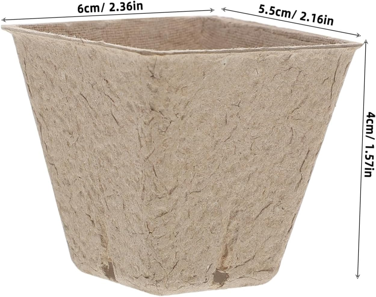 Happyyami 50Pcs Boys and Girls Paper Seedling Pots DIY Flower Pot for Gardening Drainage Holes image number 3