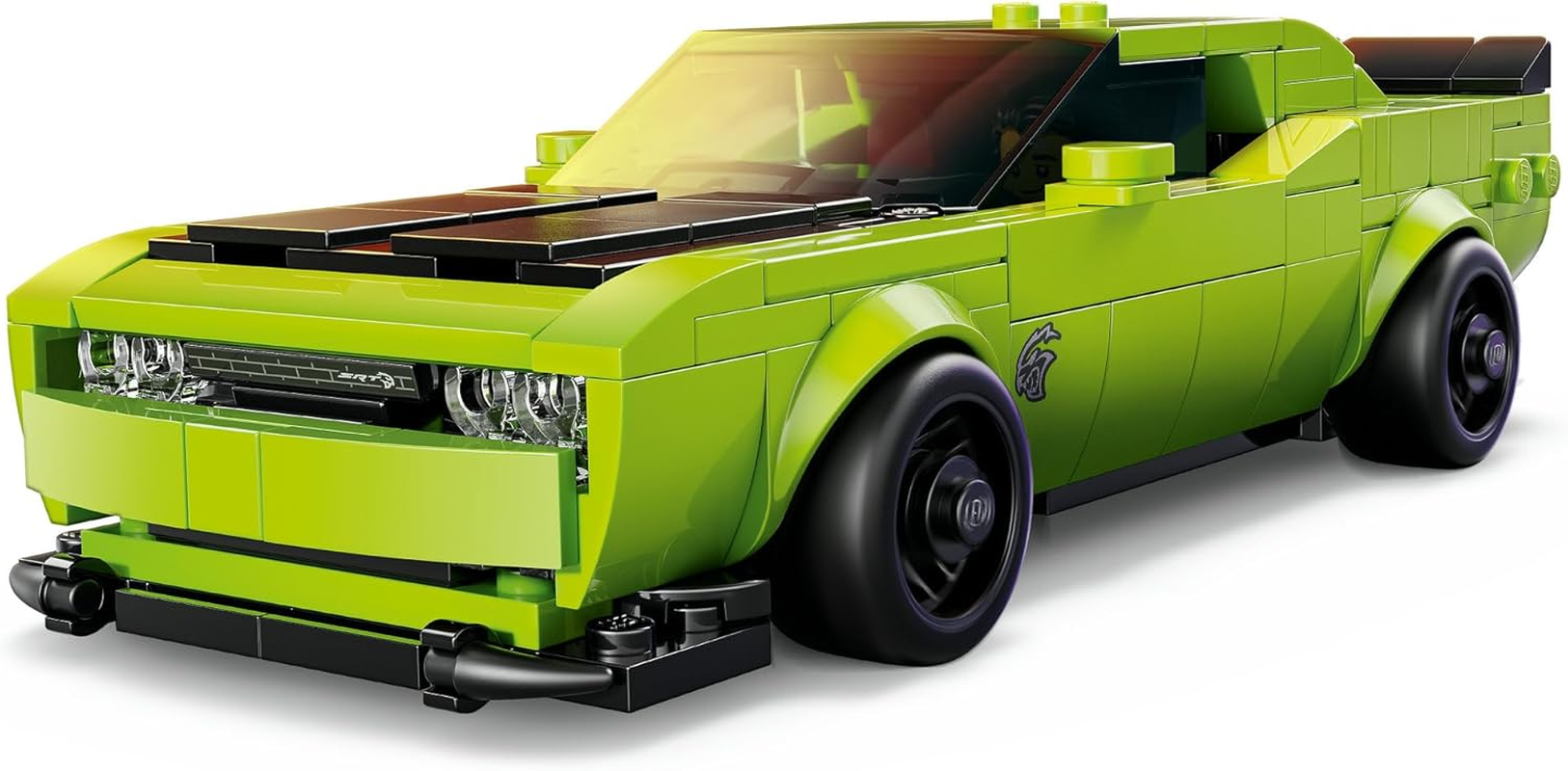 LEGO&reg; Speed Champions Dodge Challenger SRT Hellcat Sports Car 77237 Toy Playset with 1 Collectible Minifigure, Model Kit and Building Set for Kids, Toy for Boys, Girls and Vehicle Fans image number 2