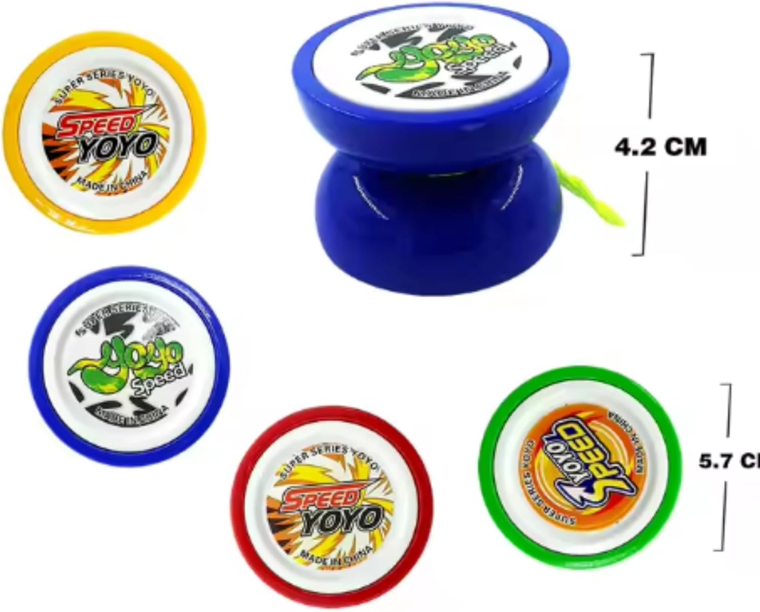 Super Firepower Beginner to Intermediate Super Super-Spin 12 Pack Yoyo Set, Grat Kids Yoyo and Adults,Durable and Long Lasting, Great Yoyos Kids, Yoyos Pack, Yoyos for Boys, Yoyos for Girls