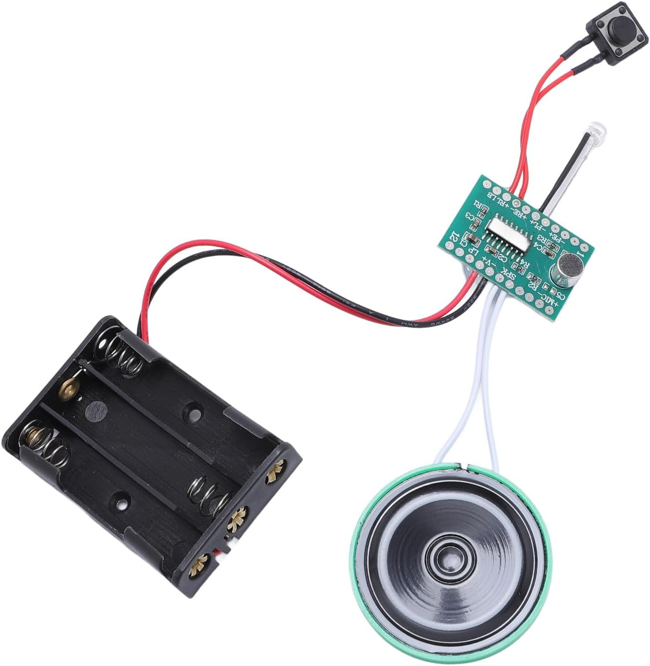 Wisoqu 4-Minute Voice Recording Module with Speaker, Light Activated Loop Playback Sound Chip for Greeting Cards & DIY Crafts image number 1