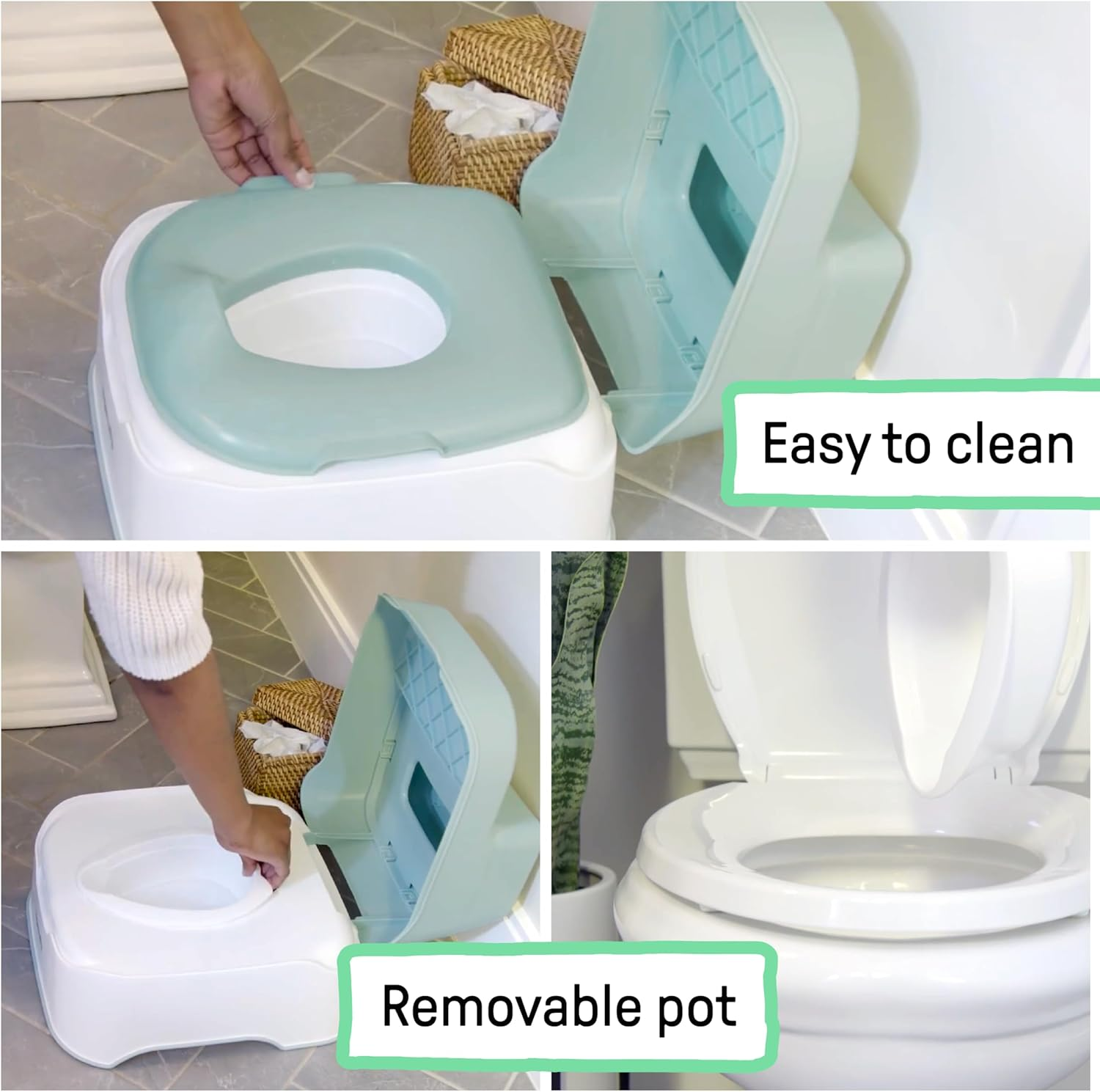 Ingenuity Prepare to Potty 3-In-1 System - Potty Training Toilet, Topper, Step Stool, Easy Setup, for Toddlers Ages 18 Months+ image number 6